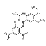 CAS#: 170778-70-8， N-[2-(2-Chloro-4,6-Dinitro-Phenyl)Azo-5-(Ethylamino)-4-Methoxy-Phenyl]Acetamide