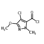 CAS#: 170788-56-4， 4-Chloro-3-Methoxy-1-Methyl-1H-Pyrazole-5-Carbonyl Chloride