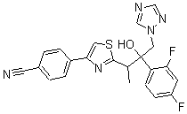 CAS#: 170864-29-6， 4-[2-[2-(2,4-Difluorophenyl)-2-Hydroxy-1-Methyl-3-(1H-1,2,4-Triazol-1-Yl)Propyl]-4-Thiazolyl]-Benzonitrile