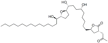 CAS#: 170900-27-3， (3S,5R)-5-[(6R,9R)-6,9-Dihydroxy-9-[(2R,5R)-5-[(1R)-1-Hydroxypentadecyl]Oxolan-2-Yl]Nonyl]-3-(2-Oxopropyl)Oxolan-2-One