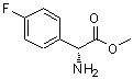 structure of CAS# 170902-76-8, Methyl (2R)-Amino(4-Fluorophenyl)Acetate;(R)-Amino-(4-fluoro-phenyl)-acetic acid methyl ester;Benzeneacetic acid, α-amino-4-fluoro-, methyl ester, (αR)-;Methyl D-2-(4-fluorophenyl)glycinate