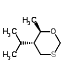 CAS 登录号：170960-94-8， (5R,6R)-5-异丙基-6-甲基-1,3-氧硫杂环已烷
