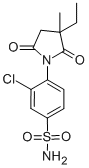 CAS#: 17100-94-6， 3-Chloro-4-(3-ethyl-2,5-diketo-3-methyl-pyrrolidin-1-yl)benzenesulfonamide