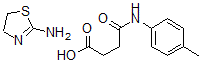 CAS#: 171088-73-6， 4-((4-Methylphenyl)amino)-4-oxobutanoic acid compd. with 4,5-dihydro-2-thiazolamine (1:1)