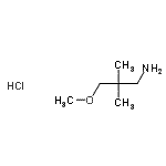 CAS#: 171268-71-6， 3-Methoxy-2,2-Dimethyl-1-Propanamine Hydrochloride (1:1)