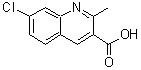 structure of CAS# 171270-39-6, 7-Chloro-2-Methyl-3-Quinolinecarboxylic Acid;MFCD05863549