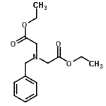 结构式 CAS# 17136-37-7, 二乙基2,2'-(苄基亚氨基)二乙酸酯