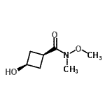 CAS#: 171549-81-8， cis-3-Hydroxy-N-Methoxy-N-Methylcyclobutanecarboxamide