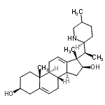 CAS#: 17155-31-6， (3beta,16beta,17alpha)-10,17-Dimethyl-17-{(1S)-1-[(2S)-5-Methyl-2-Piperidinyl]Ethyl}Gona-5,12-Diene-3,16-Diol