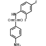 结构式 CAS# 1717-36-8, 4-氨基-N-(2,4-二氟苯基)苯磺酰胺