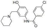 CAS#: 17183-41-4， 4-Chloro-N-[4-Hydroxy-3-[(Piperidino)Methyl]Phenyl]Benzamide