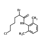 CAS#: 172098-60-1， 2-Bromo-6-Chloro-N-(2,6-Dimethylphenyl)Hexanamide