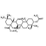 CAS#: 1721-57-9， Methyl (3beta,5xi,9xi,13xi,18alpha)-3-Acetoxyolean-11-En-28-Oate