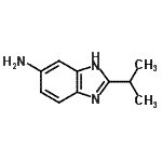 结构式 CAS# 1724-56-7, 2-异丙基-1H-苯并咪唑-6-胺