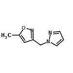 CAS#: 172475-36-4， 5-Methyl-3-(1H-Pyrazol-1-Ylmethyl)-1,2-Oxazole