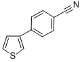 structure of CAS# 172507-33-4, 4-Thiophen-3-Ylbenzonitrile;4-(3-Thienyl)Benzonitrile;646520_Aldrich;Cc 48716