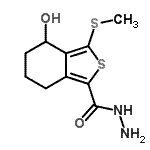 CAS#: 172516-38-0， 4-Hydroxy-3-(Methylsulfanyl)-4,5,6,7-Tetrahydro-2-Benzothiophene-1-Carbohydrazide