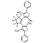 CAS#: 172612-67-8， 3,3'-(3,3,4,4,5,5-Hexafluoro-1-Cyclopentene-1,2-Diyl)Bis(2,4-Dimethyl-5-Phenylthiophene)