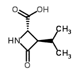 CAS#: 172697-24-4， (2S,3R)-3-Isopropyl-4-Oxo-2-Azetidinecarboxylic Acid