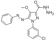 CAS#: 172701-53-0， 1-(3-Chlorophenyl)-4-Methoxy-5-Phenyldiazenylpyrazole-3-Carbohydrazide