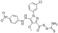 CAS#: 172701-57-4， N-Carbamothioylimino-1-(3-Chlorophenyl)-4-Methoxy-5-[2-(4-Nitrophenyl)Hydrazinyl]Pyrazole-3-Carboxamide