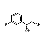 structure of CAS# 172748-79-7, (1S)-1-(3-Fluorophenyl)-1-Propanol;(S)-1-(3-fluorophenyl)propan-1-ol