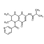 CAS#: 172758-08-6， N-[4-Hydroxy-6,7-Dimethyl-5-(3-Pyridinylcarbonyl)-5,6,7,8-Tetrahydro-2-Pteridinyl]-2-Methylpropanamide