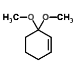 结构式 CAS# 1728-18-3, 3,3-二甲氧基环己烯