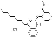 CAS#: 172800-05-4， cis-[2-(Octyloxy)Phenyl]-Carbamic Acid 2-[(Dimethylamino)Methyl]Cyclohexyl Ester Monohydrochloride