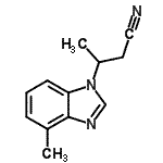 CAS#: 172839-53-1， 3-(4-Methyl-1H-Benzimidazol-1-Yl)Butanenitrile