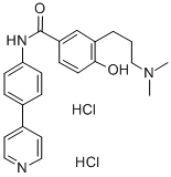 结构式 CAS# 172854-55-6, 3-(3-二甲基氨基丙基)-4-羟基-N-(4-吡啶-4-基苯基)苯甲酰胺盐酸盐