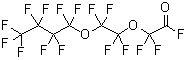 structure of CAS# 172897-75-5, 2,2-Difluoro-2-[1,1,2,2-Tetrafluoro-2-(1,1,2,2,3,3,4,4,4-Nonafluorobutoxy)Ethoxy]-Acetylfluoride;Perfluorobutoxyethoxyacetyl Fluoride 98%;PERFLUOROBUTOXYETHOXYACETYL FLUORIDE 98