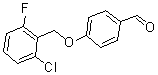 结构式 CAS# 172932-10-4, 4-[(2-氯-6-氟苯基)甲氧基]-苯甲醛