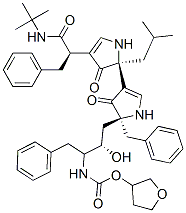 CAS#: 173091-97-9， [(3S)-Oxolan-3-Yl] N-[(2S,3S)-4-[(2S)-4-[(2S)-4-[(2R)-1-(Tert-Butylamino)-1-Oxo-3-Phenylpropan-2-Yl]-2-(2-Methylpropyl)-3-Oxo-1H-Pyrrol-2-Yl]-3-Oxo-2-(Phenylmethyl)-1H-Pyrrol-2-Yl]-3-Hydroxy-1-Phenylbutan-2-Yl]Carbamate