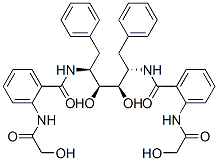 CAS#: 173094-23-0， N-[(2S,3S,4R,5S)-3,4-Dihydroxy-5-[[2-[(2-Hydroxyacetyl)Amino]Benzoyl]Amino]-1,6-Di(Phenyl)Hexan-2-Yl]-2-[(2-Hydroxyacetyl)Amino]Benzamide