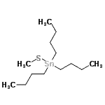 structure of CAS# 17314-32-8, Tributyl(Methylsulfanyl)Stannane;methyl tributylstannyl sulfide