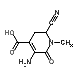 CAS#: 173372-36-6， 5-Amino-2-Cyano-1-Methyl-6-Oxo-1,2,3,6-Tetrahydro-4-Pyridinecarboxylic Acid