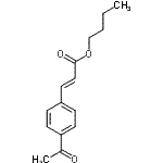 CAS 登录号：173464-57-8， 丁基(2E)-3-(4-乙酰基苯基)丙烯酸酯