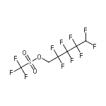structure of CAS# 17352-10-2, 2,2,3,3,4,4,5,5-Octafluoropentyl Trifluoromethanesulfonate;1H,1H,5H-Octafluoropentyl triflate;1H,1H,5H-Octafluoropentyl trifluoromethanesulfonate;1H,1H,5H-Octafluoropentyl trifluoromethanesulphonate 97%