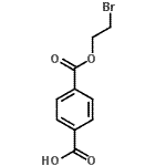 structure of CAS# 173550-97-5, 4-[(2-Bromoethoxy)Carbonyl]Benzoic Acid;2-Bromoethyl hydrogen terephthalate;4-[(2-bromoethyl)oxycarbonyl]benzoic acid;TEREPHTHALIC ACID MONO(2-BROMOETHYL) ESTER