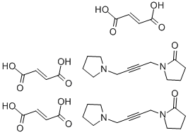 structure of CAS# 17360-35-9, Oxotremorine Sesquifumarate;1-(N-(1-Pyrrolidinyl)-2-Butynyl)-2-Pyrrolidinone Sesquifumarate;Eu-0100914;2-Pyrrolidinone, 1-(4-(1-Pyrrolidinyl)-2-Butynyl)-, Fumarate (2:3) (8Ci)