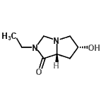 CAS#: 173658-17-8， (6R,7aR)-2-Ethyl-6-Hydroxyhexahydro-1H-Pyrrolo[1,2-c]Imidazol-1-One