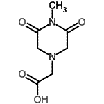 CAS#: 173681-12-4， (4-Methyl-3,5-Dioxo-1-Piperazinyl)Acetic Acid