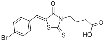 CAS#: 17385-98-7， 4-[5-(4-Bromo-Benzylidene)-4-Oxo-2-Thioxo-Thiazolidin-3-Yl]-Butyric Acid