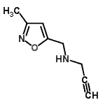 CAS#: 173850-34-5， N-[(3-Methyl-1,2-Oxazol-5-Yl)Methyl]-2-Propyn-1-Amine