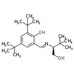结构式 CAS# 174022-08-3, 2-[(E)-{[(2S)-1-羟基-3,3-二甲基-2-丁烷基]亚氨基}甲基]-4,6-二(2-甲基-2-丙基)苯酚