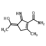 CAS#: 17424-07-6， (4Z)-4-(1-Hydroxyethylidene)-5-Imino-2-Methyl-1-Cyclopentene-1-Carboxamide