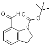 结构式 CAS# 174539-67-4, 1-叔丁氧羰基-2,3-二氢-7-吲哚甲醛