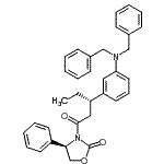 CAS#: 174590-40-0， (4R)-3-{(3S)-3-[3-(Dibenzylamino)Phenyl]Pentanoyl}-4-Phenyl-1,3-Oxazolidin-2-One