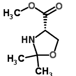 CAS#: 174840-02-9， Methyl (4S)-2,2-Dimethyl-1,3-Oxazolidine-4-Carboxylate